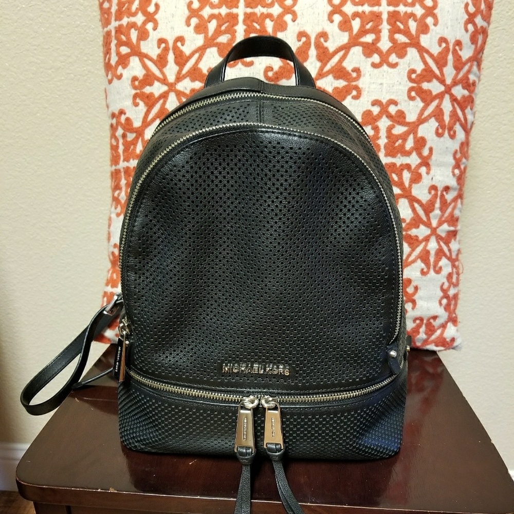 SOLD! Michael Kors Perforated Rhea Backpack